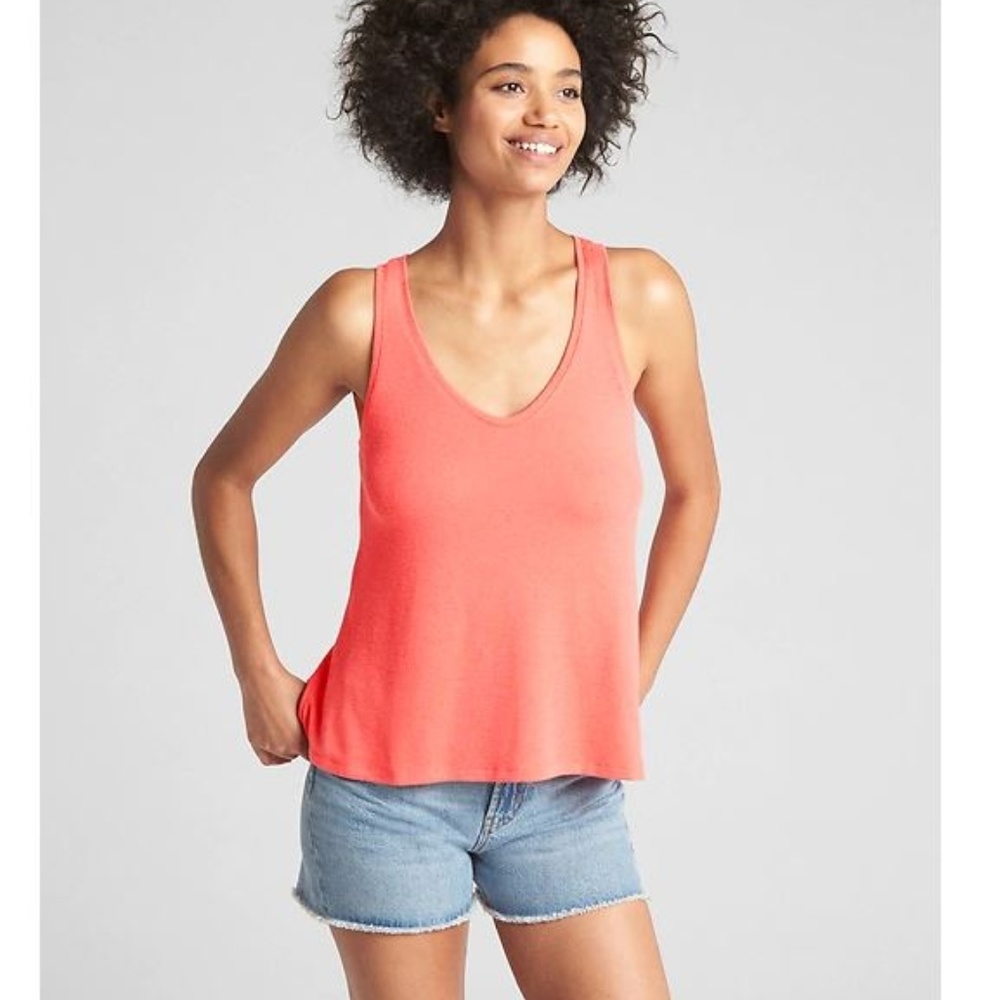 Gap women's Soft spun Coral Tank Top